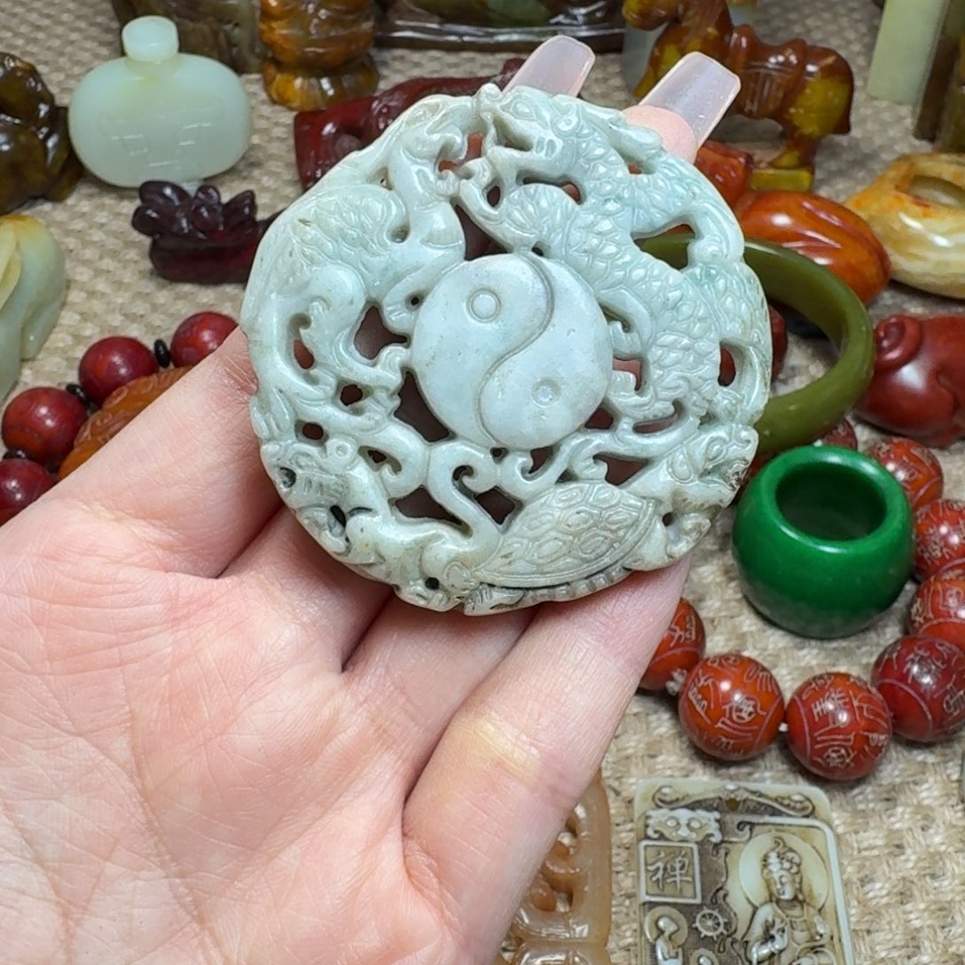 吊坠白玉菩提挂件