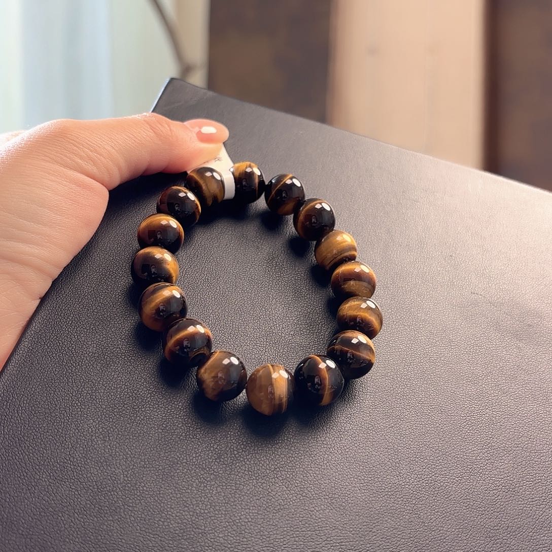 滋***滋木变石（虎睛石）手串未镶嵌139