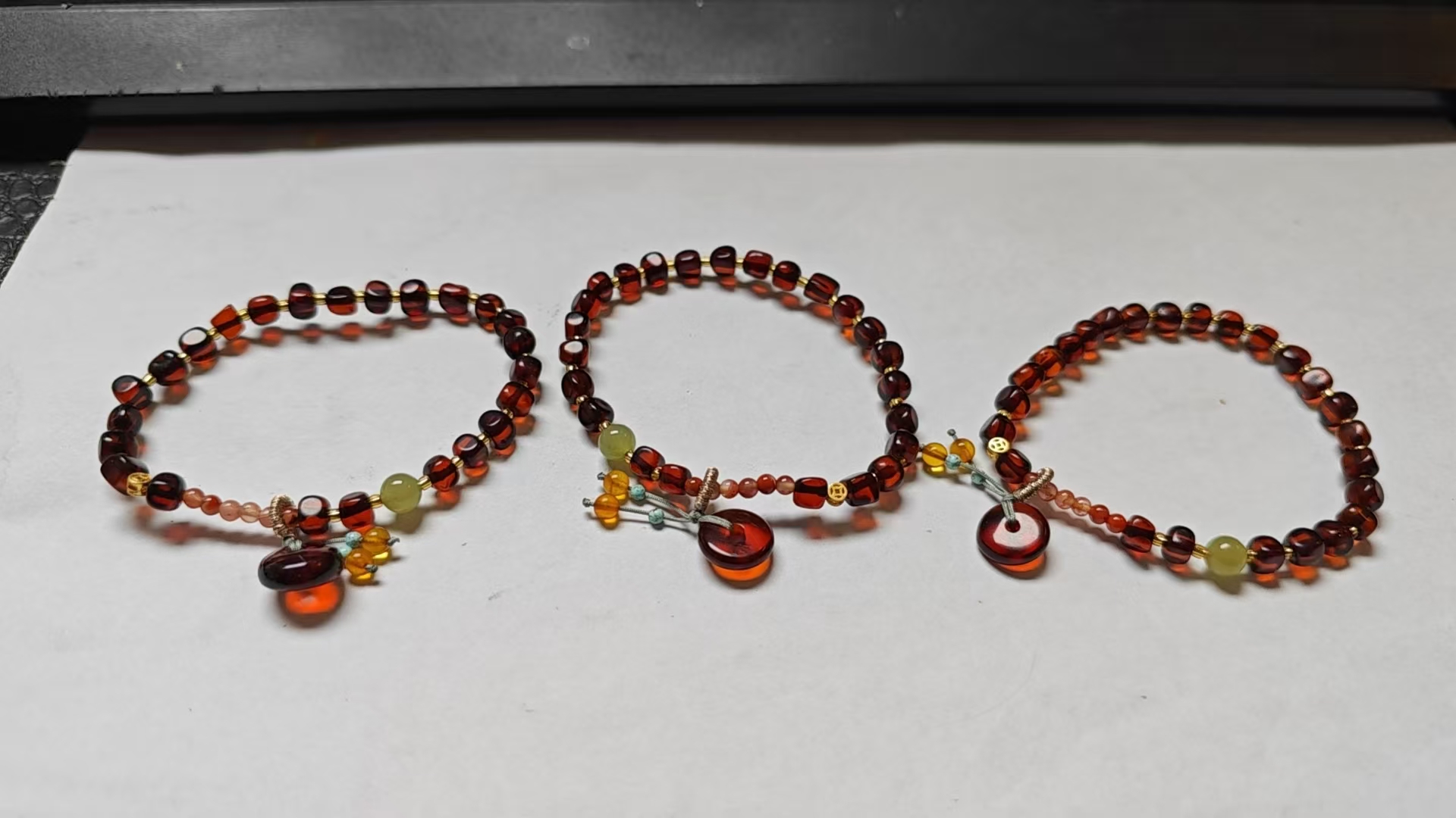 琥珀血泊随型原创手链多样性发其一C-993