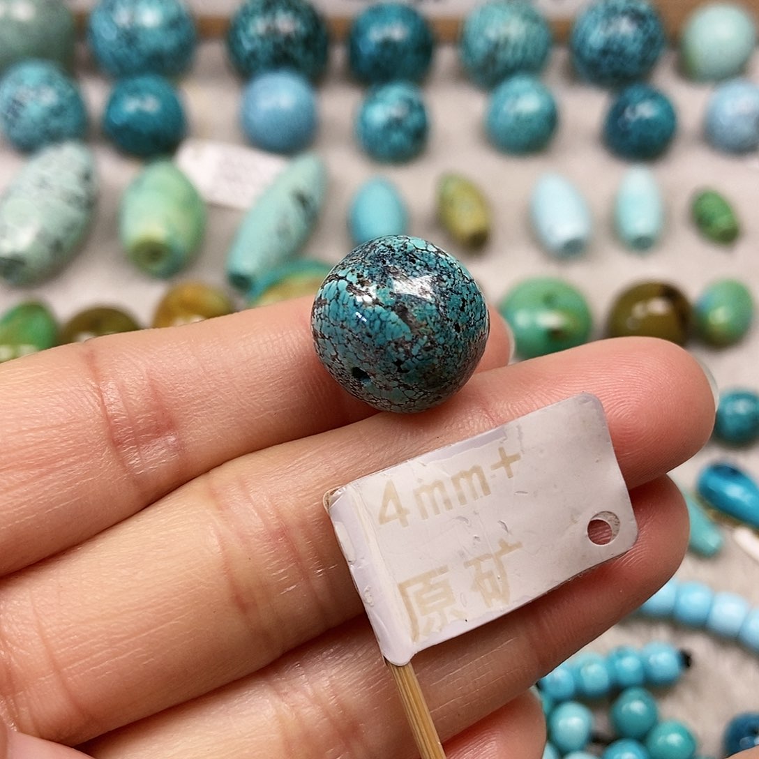 未镶嵌绿松石珠宝半成品