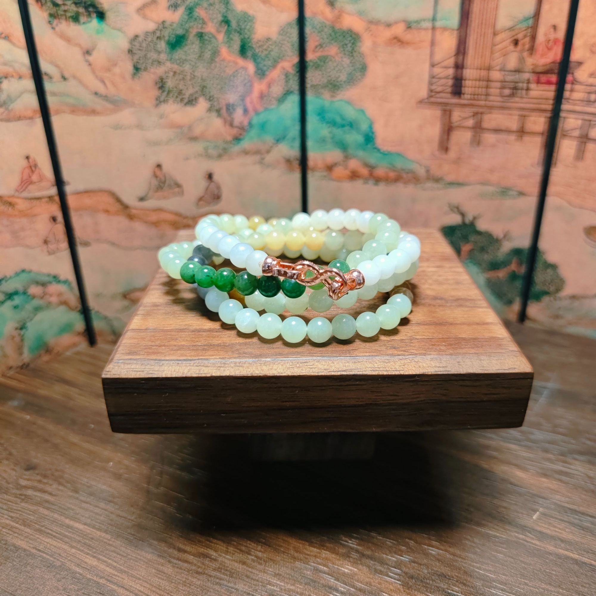 A和田玉多宝圆珠项链1762