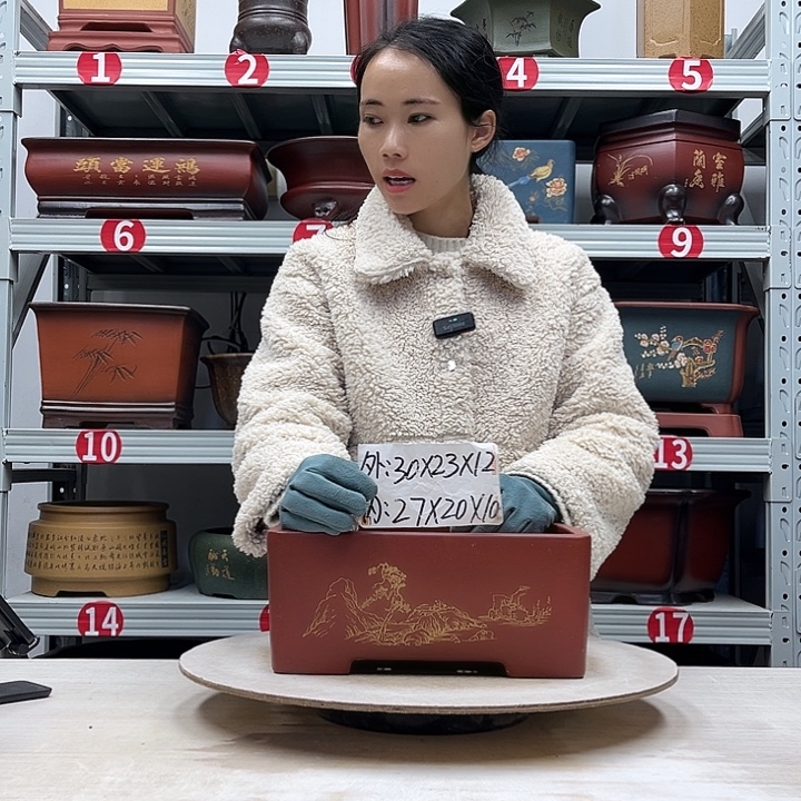 紫砂花盆紫砂花盆