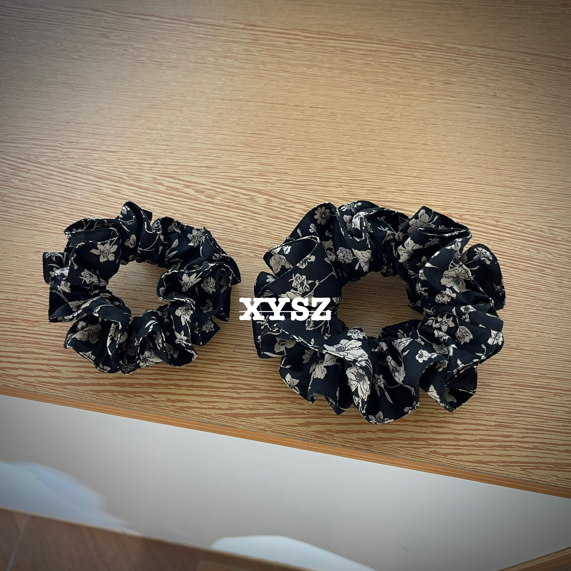 复古蔷薇发圈甜美风女高级感通用日韩发绳百搭头绳皮筋发饰ins