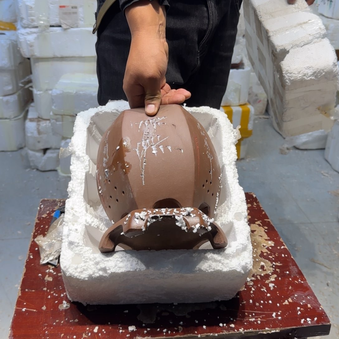 紫砂花盆瑕疵和瑕疵