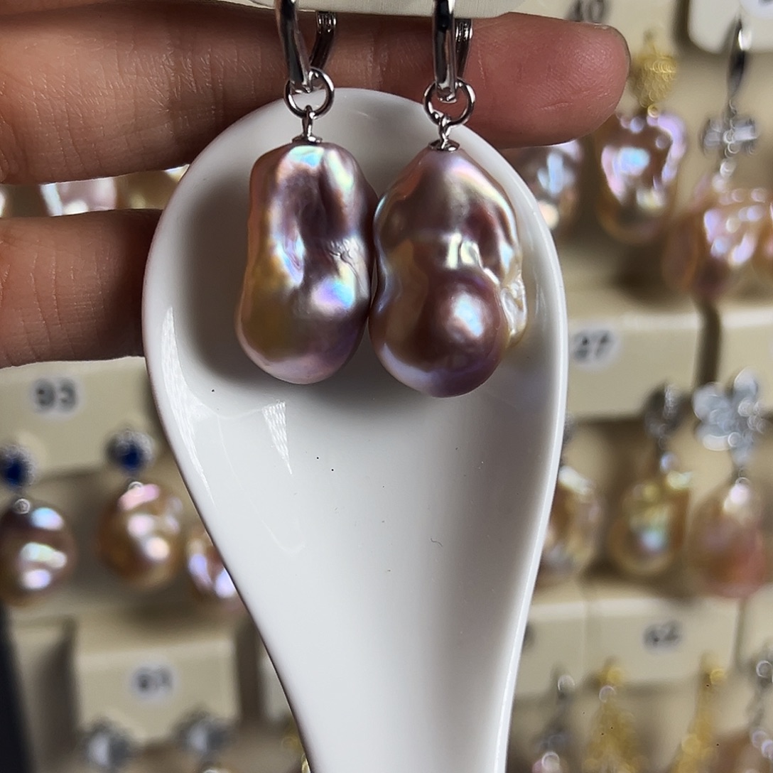 淡水珍珠耳饰未镶嵌