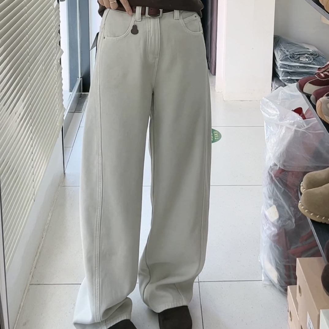 冬款加绒阔腿裤 裤型显瘦百搭