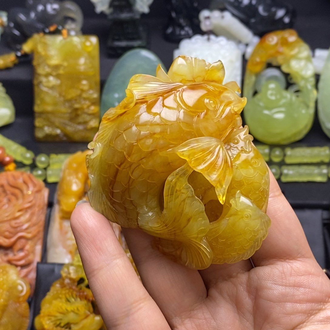 蛇纹石玉颈饰未镶嵌星**提