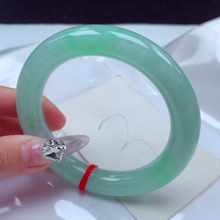 翡翠手镯未镶嵌天然缅甸翡翠A货手镯 