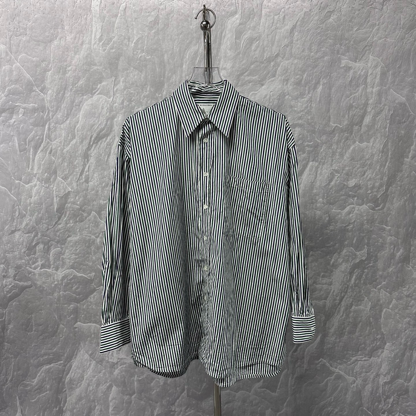 未使用 BOTTEGA VENETA/葆蝶家 条纹休闲长袖衬衫36码D17730