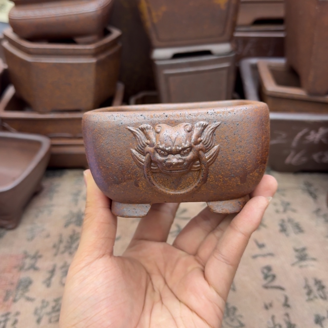 紫砂花盆74号宜兴紫砂正品9.5x4.5