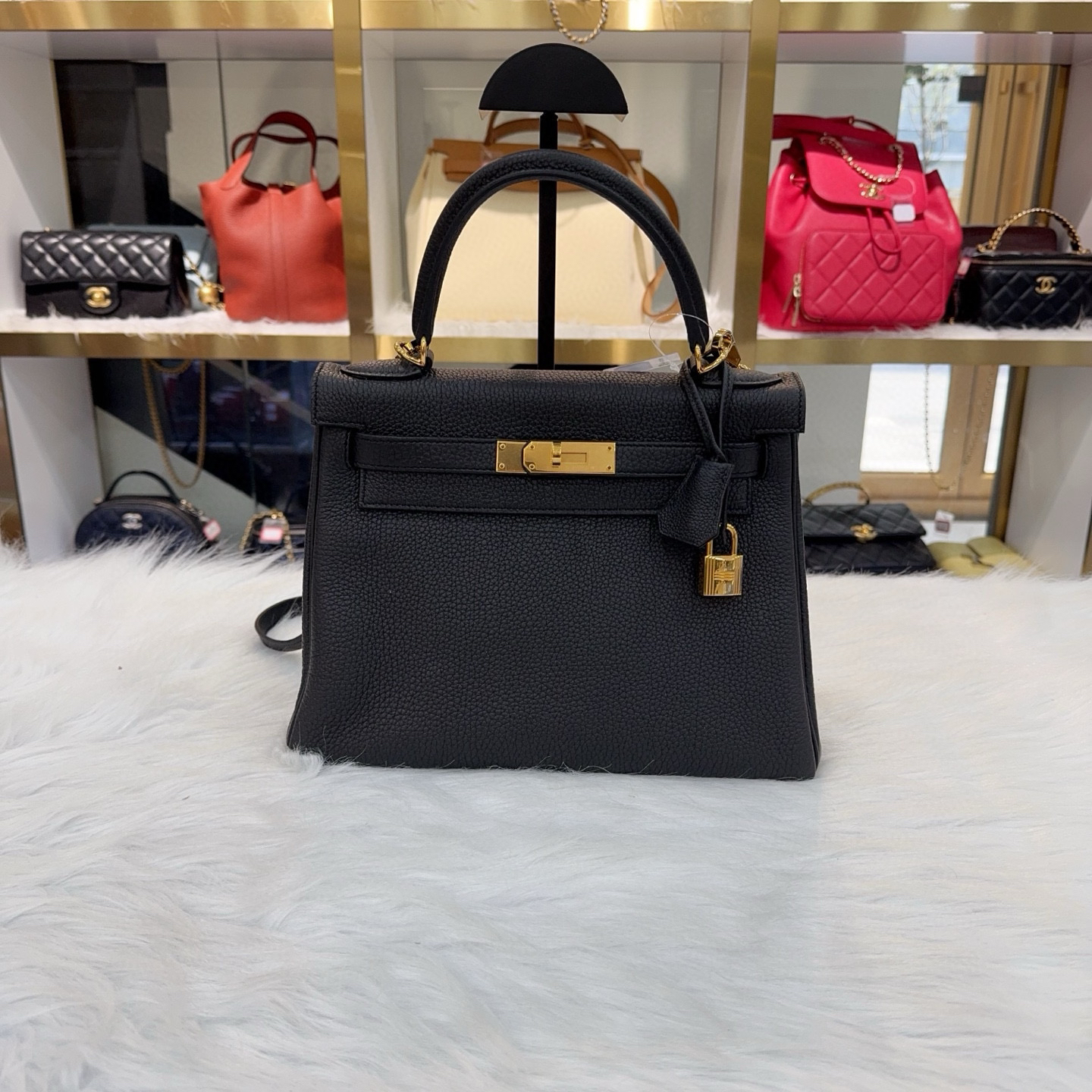 99新 Hermes/爱马仕 Hermes爱马仕黑金kelly28，tg皮