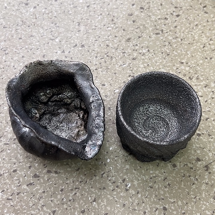 無***名白膳泥和独连碳荥经黑砂公道杯加杯子
