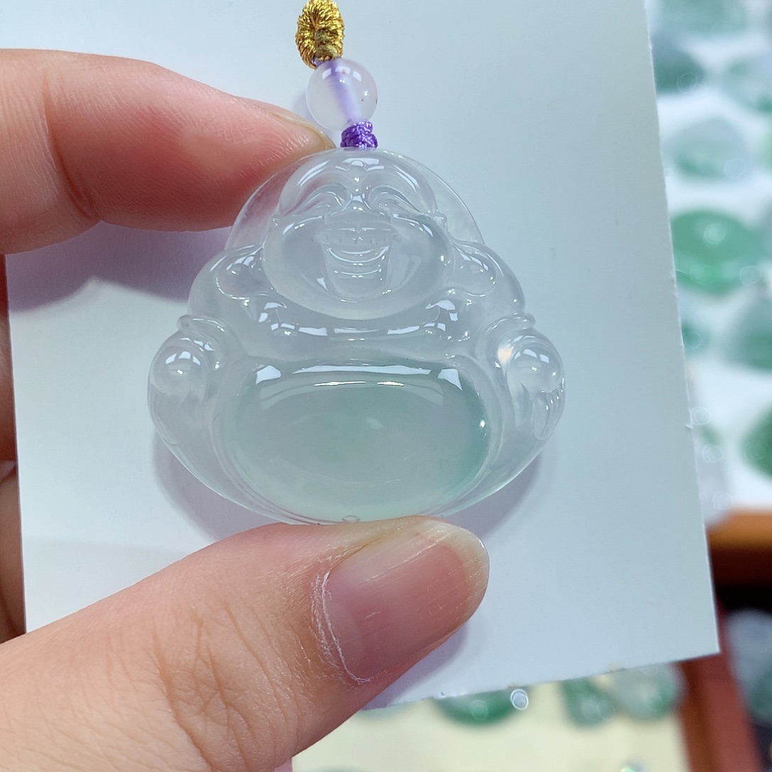 颈饰未镶嵌翡翠佛