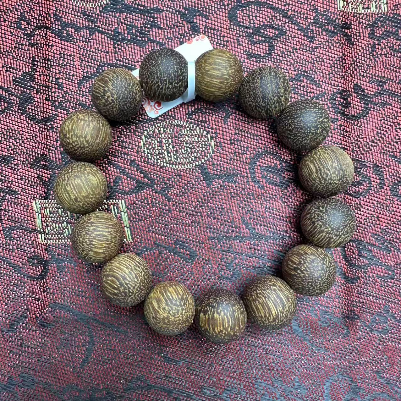 开总文玩天然沉香木串200