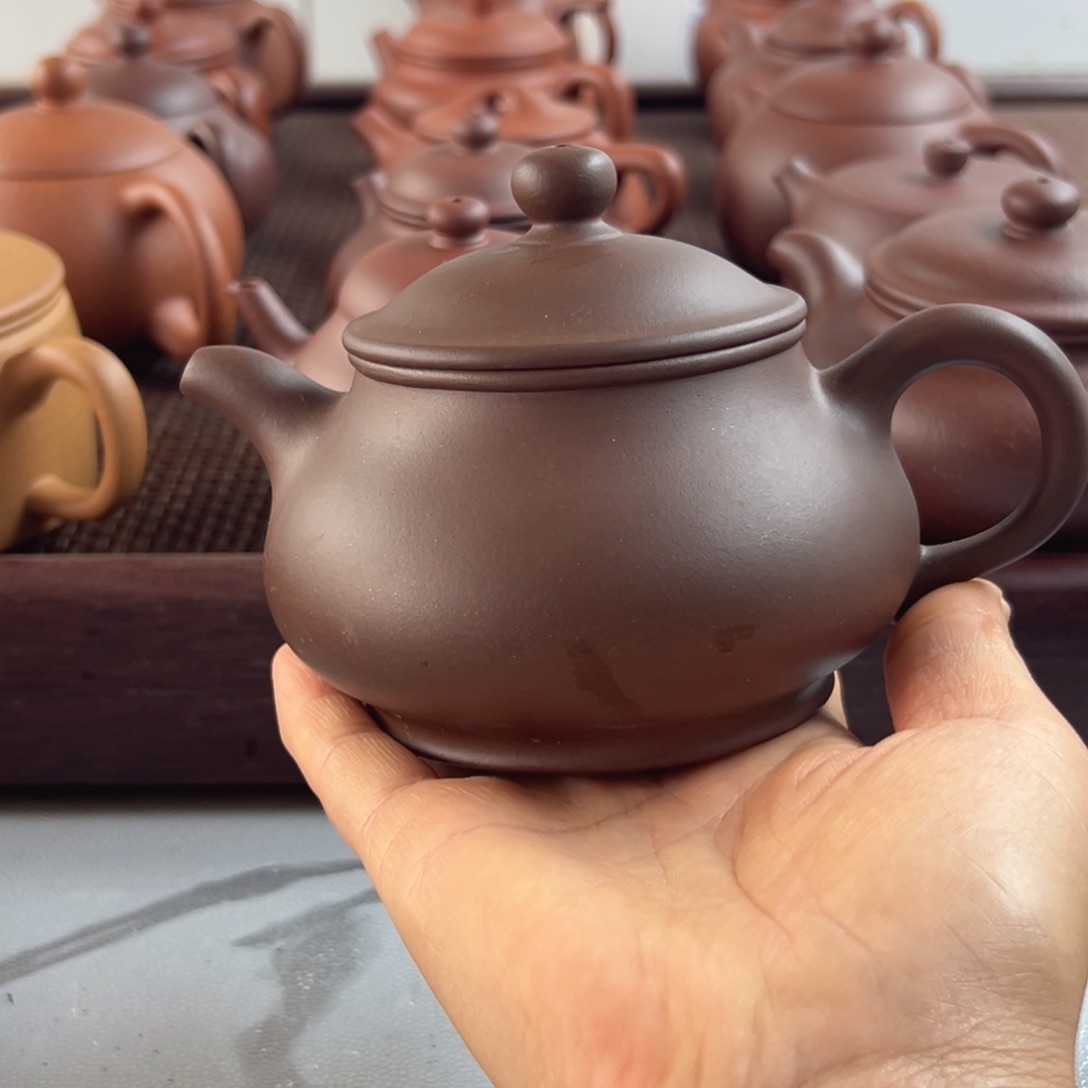 紫砂紫泥矮潘230cc