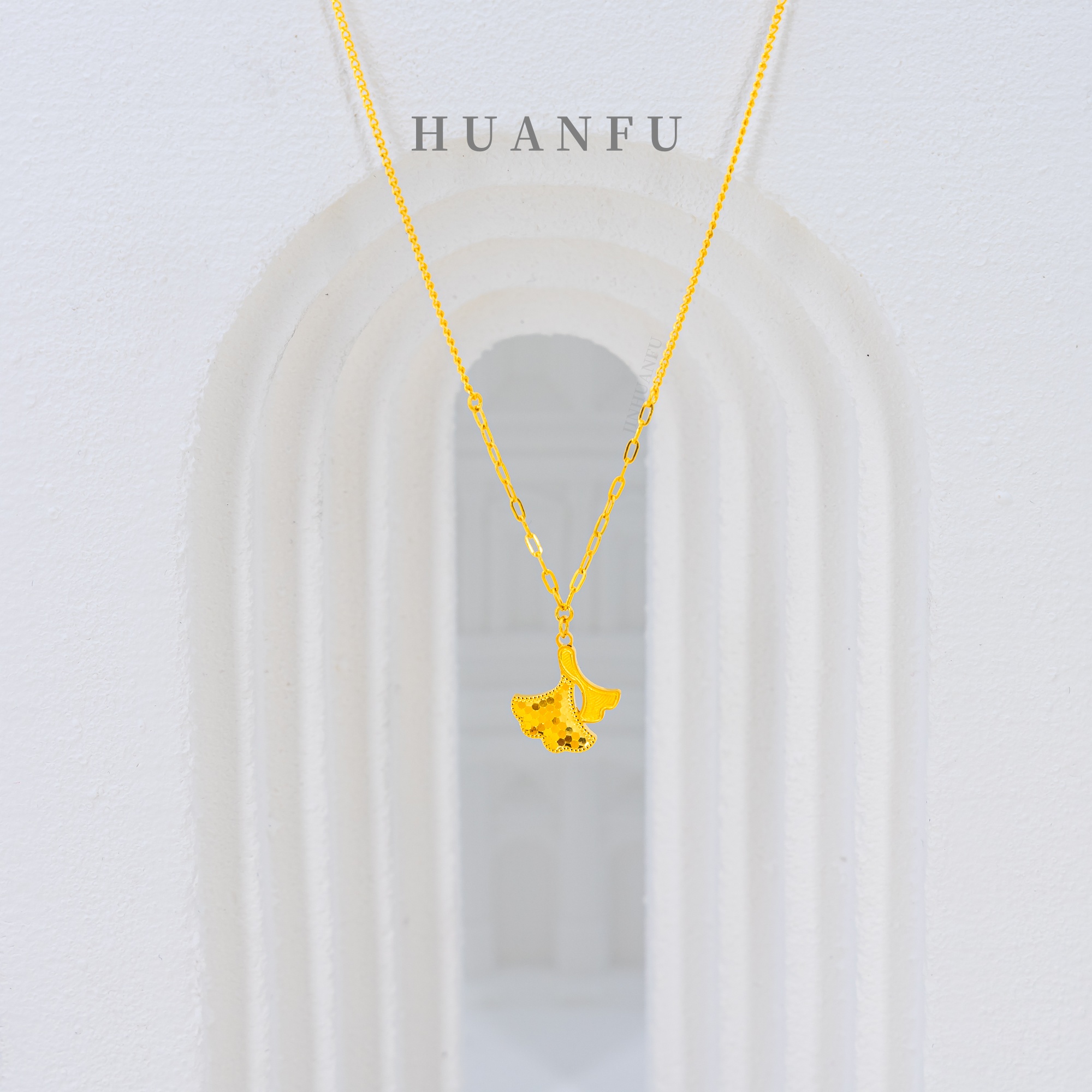 坠链均足银 小海豚套链 厚包金工艺 