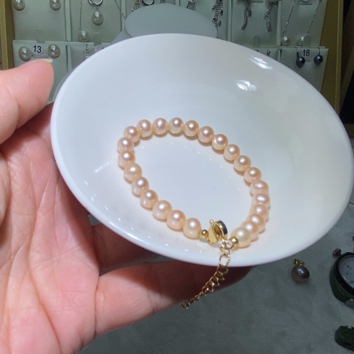 银S925镶嵌淡水珍珠耳饰