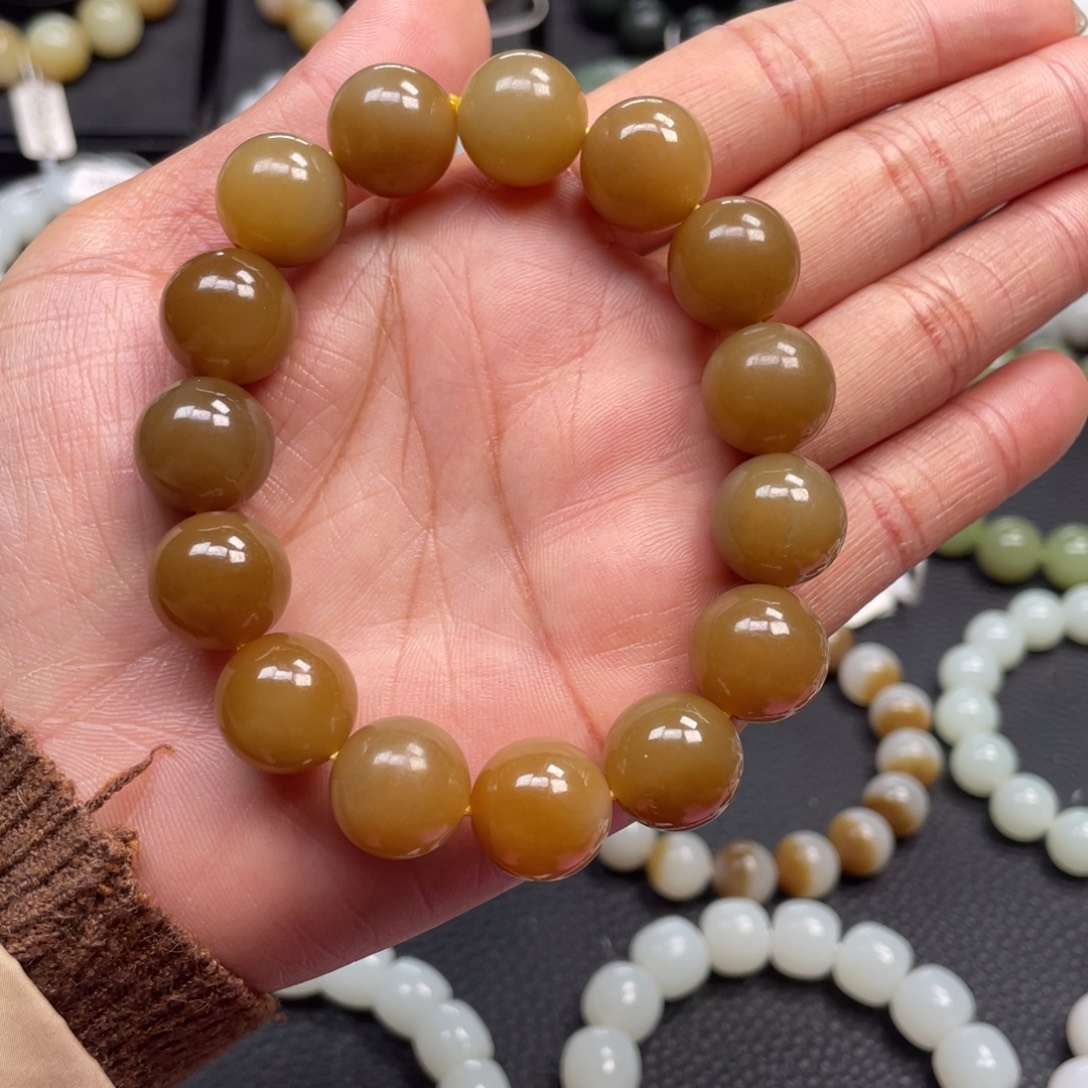 和田玉未镶嵌手链