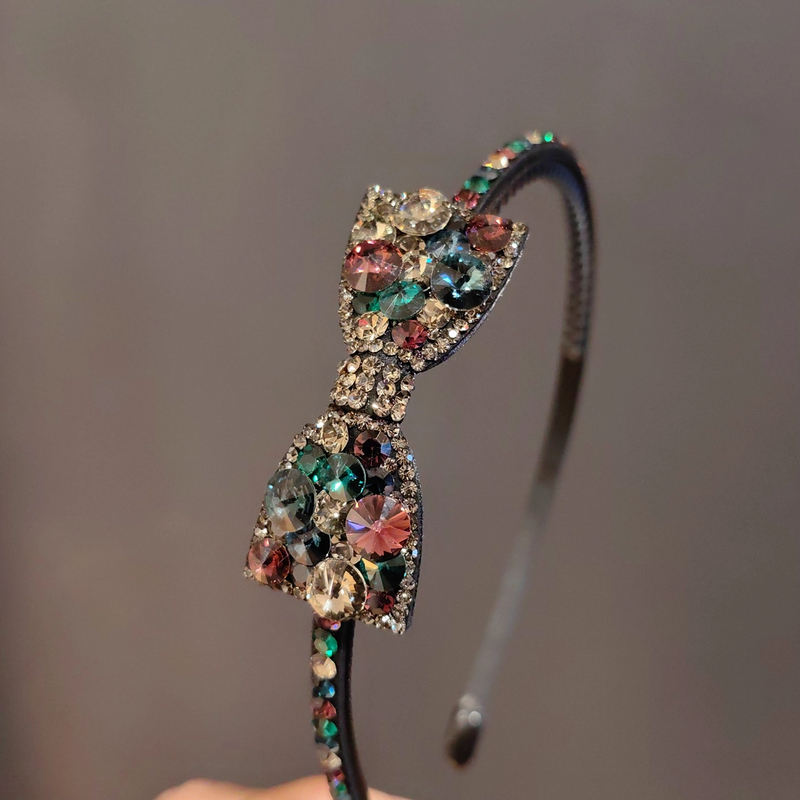 韩国s家水晶蝴蝶结发箍韩版发卡高档发夹网红爆款发夹轻奢头饰女