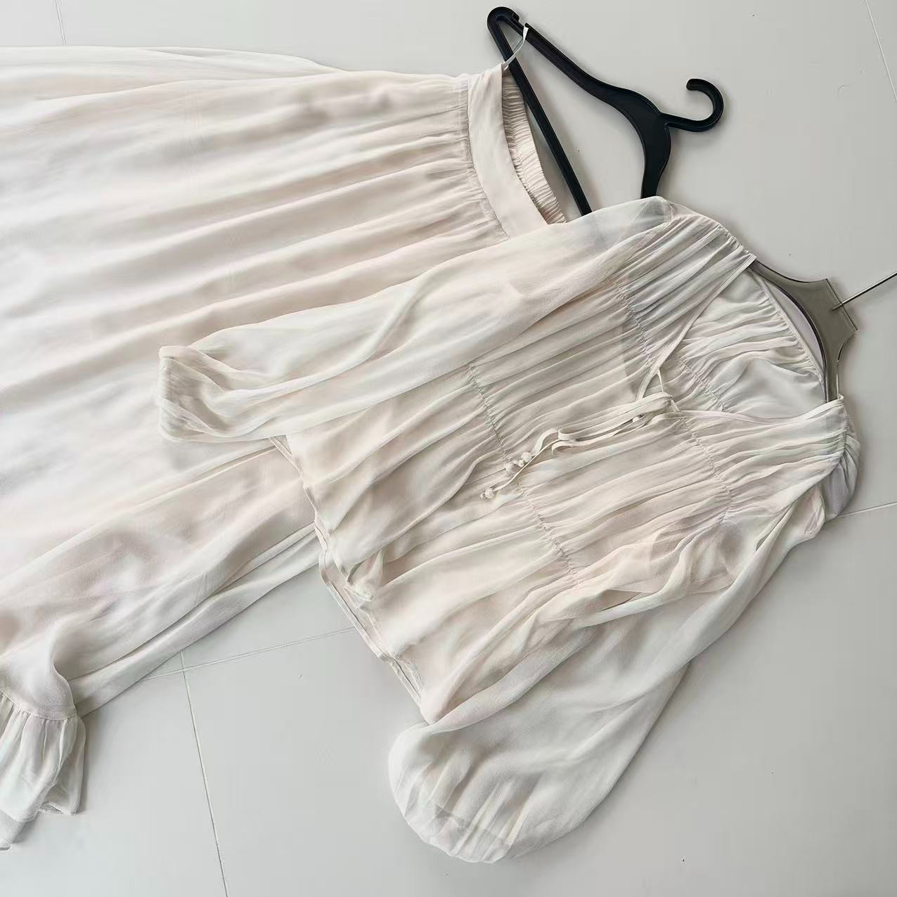 新【凝雪-甜甜轻奢】重磅100桑蚕丝连衣裙H0914-2