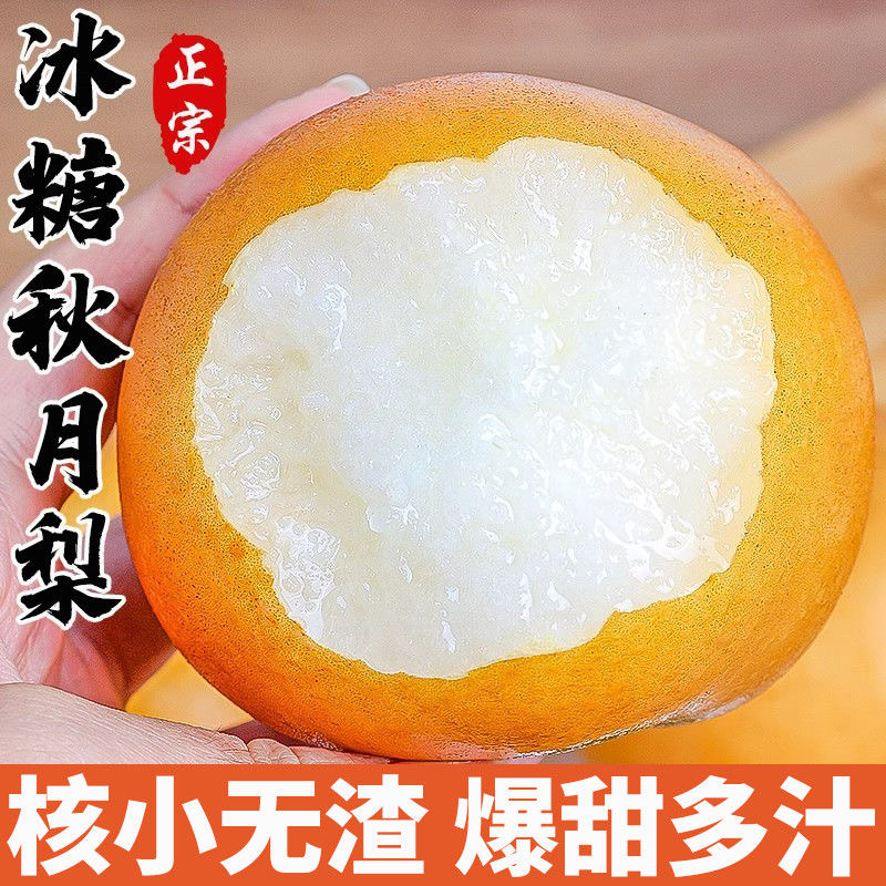 【现摘现发】正宗冰糖丰水秋月梨应季水果薄皮脆甜多汁新鲜发货
