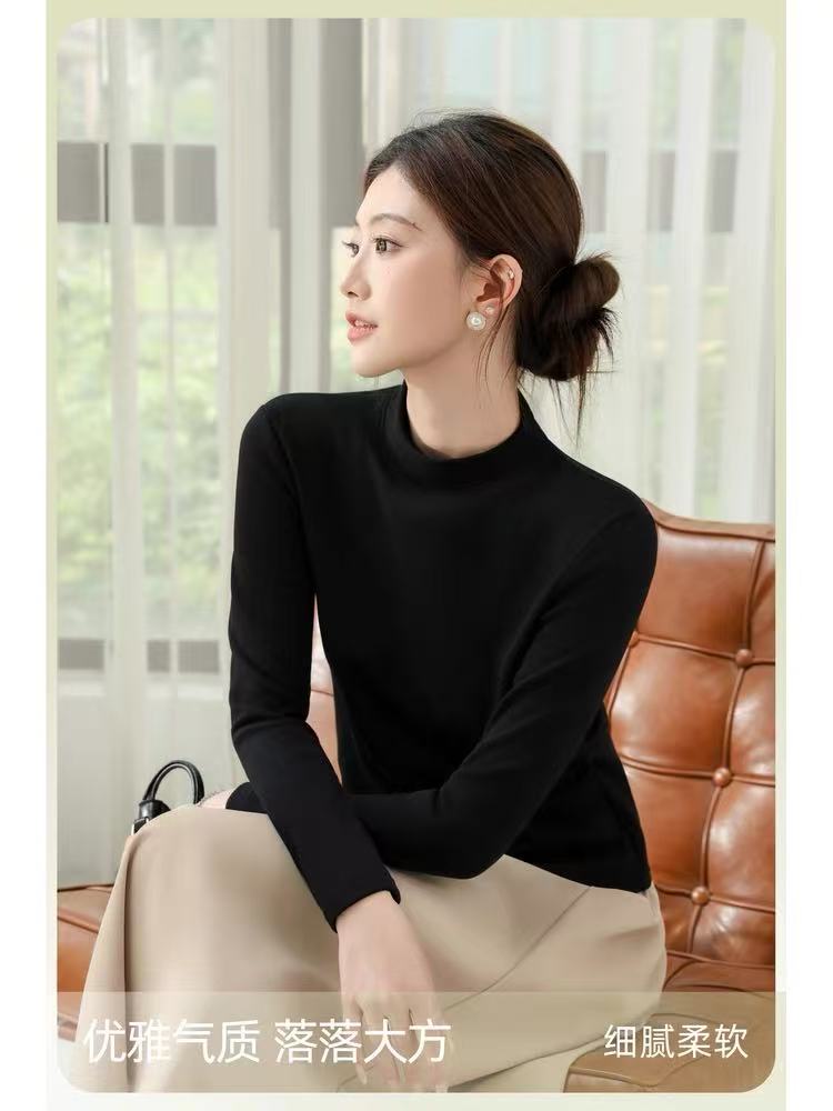 恒鑫安椰奶蛋白半高领加绒防风小衫