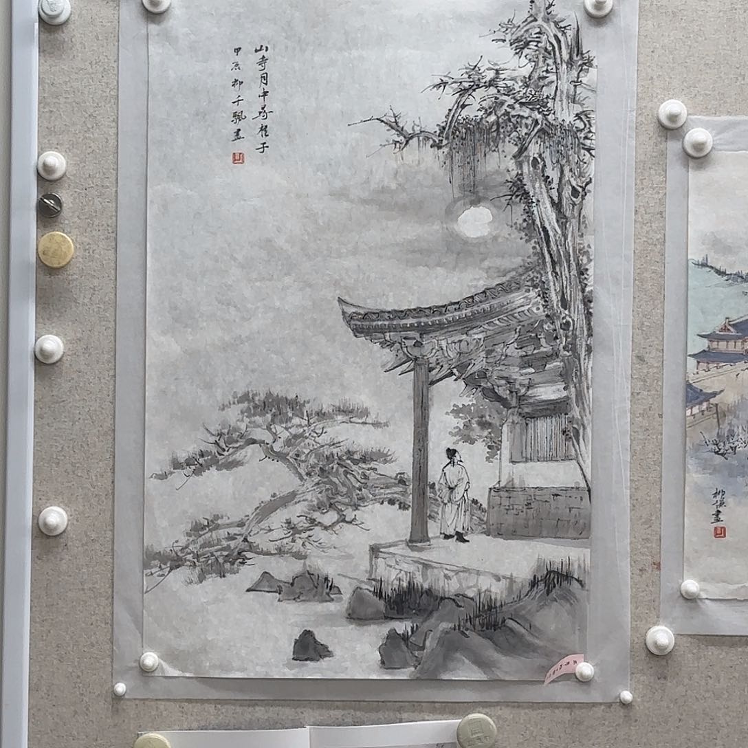 国画用****3柳谦 教材原作一幅