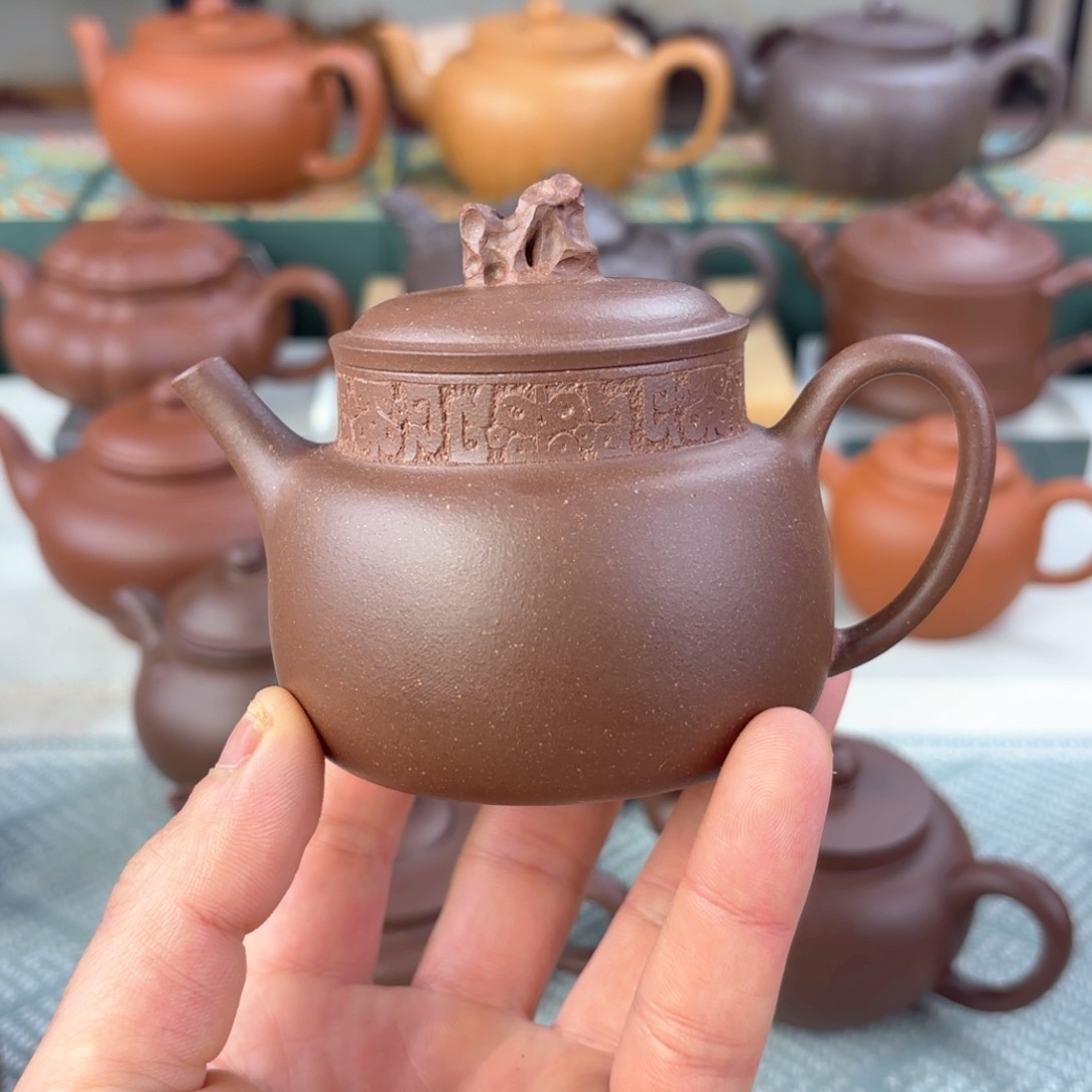 紫砂茶壶微瑕 言心 紫泥 175cc