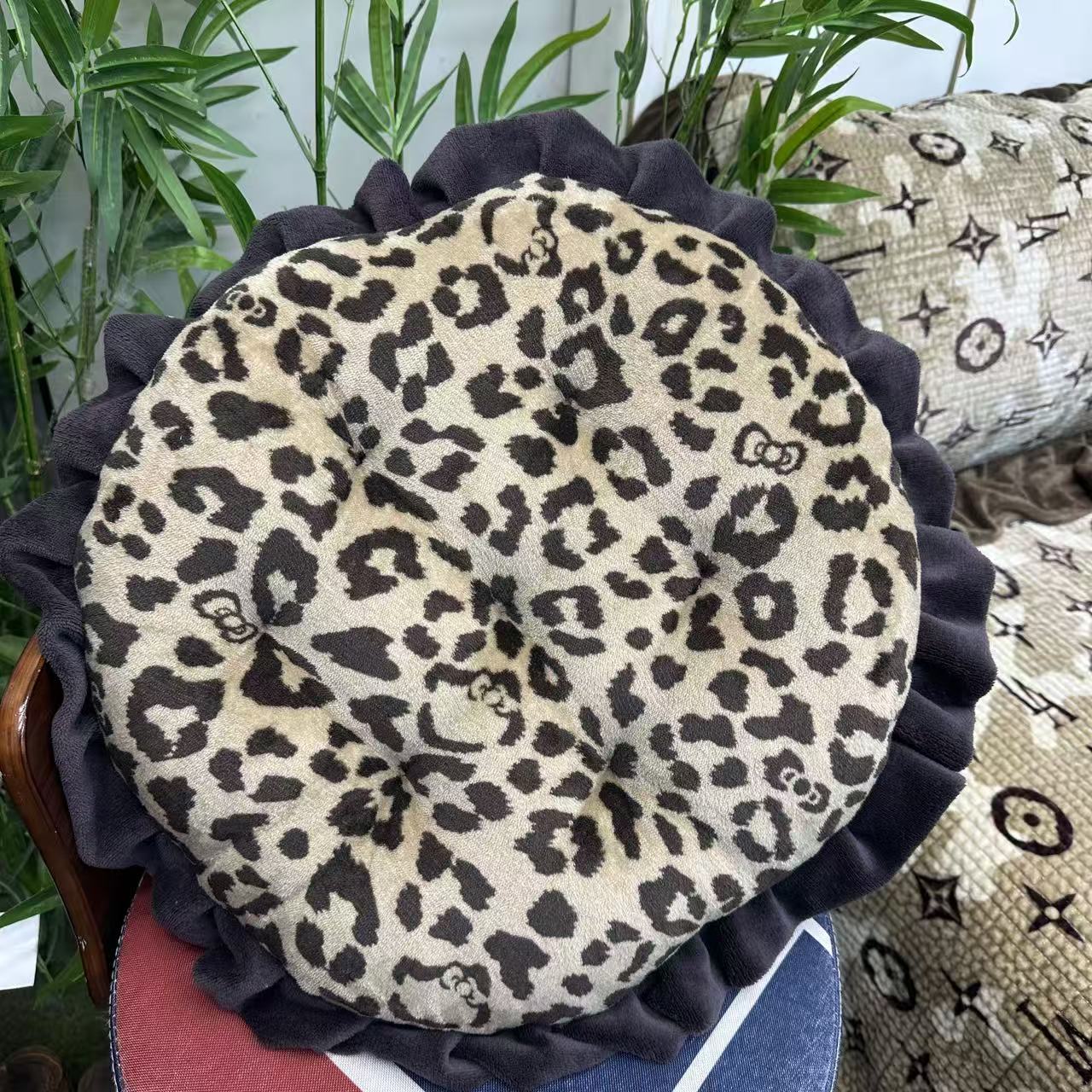 座垫-家用加厚牛奶绒座垫蒲团加厚花边椅子垫地板座垫多功能