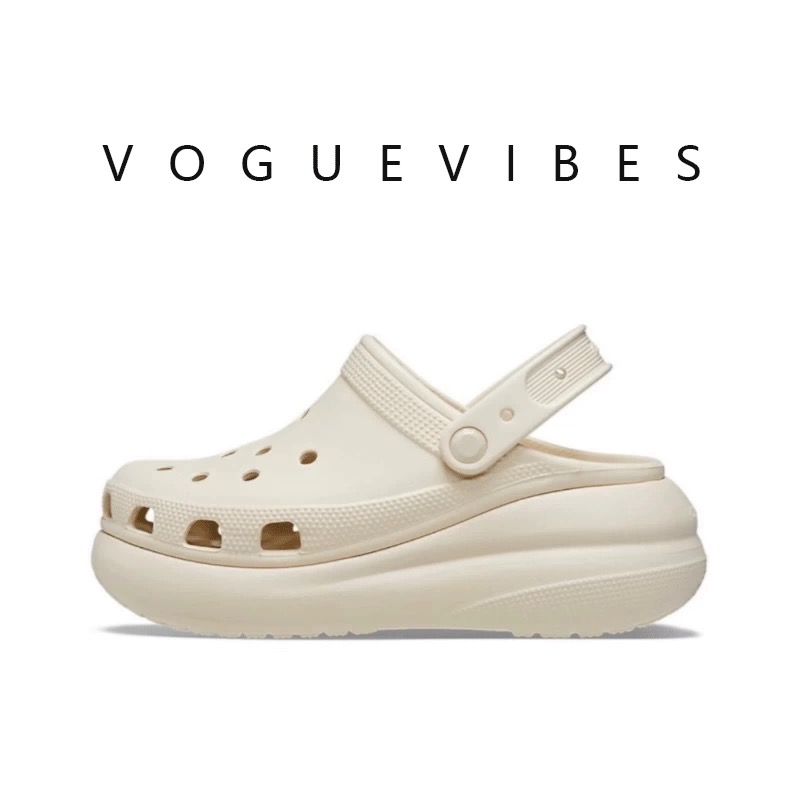 【白敬亭同款】泡芙洞洞鞋女夏外穿厚底防滑百搭包头沙滩凉鞋ins潮