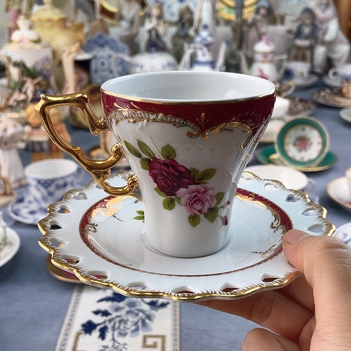 中古欧瓷瓷器小房子