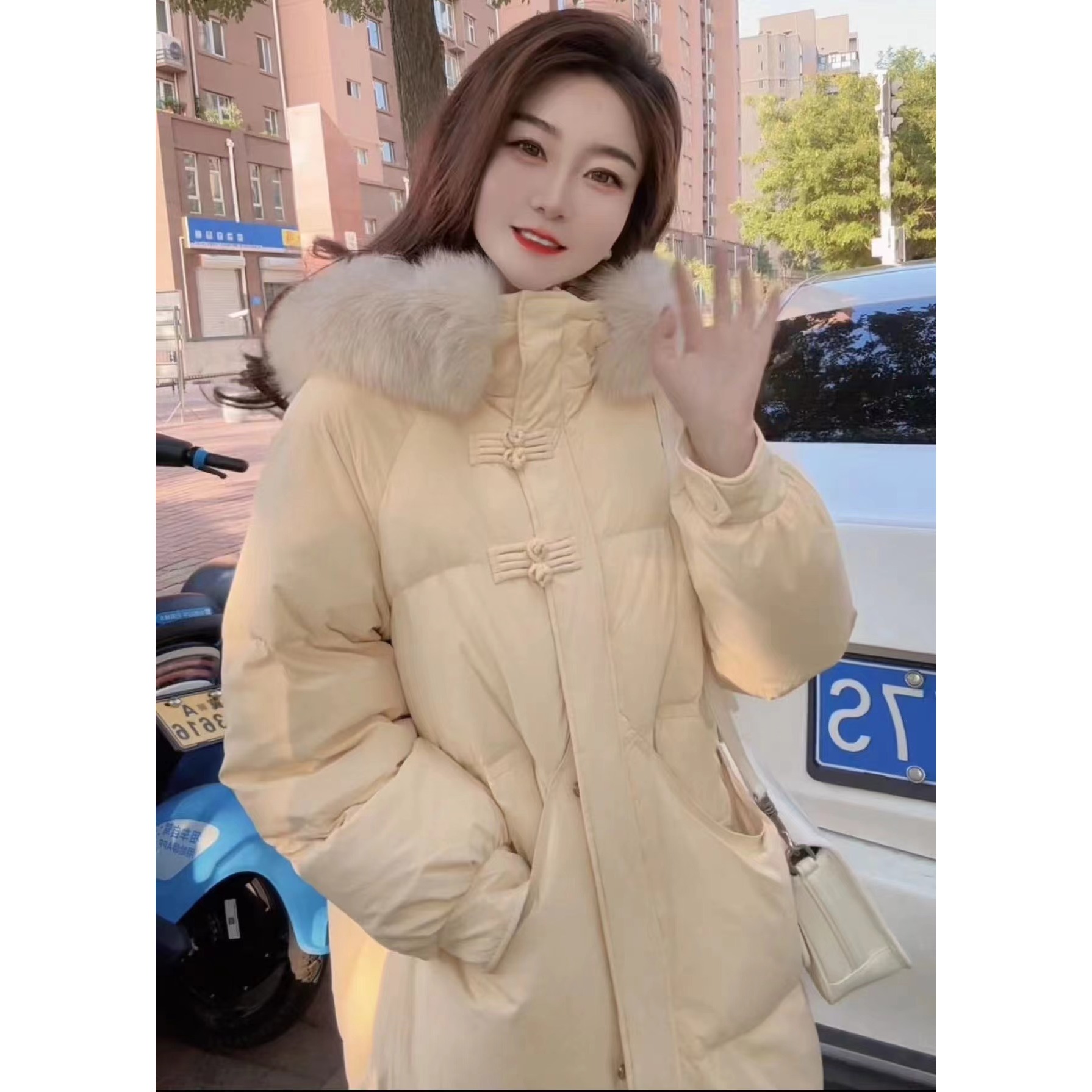 『冬歌爱恋F』韩版洋气时尚百搭休闲洋气秋冬羽绒服8014