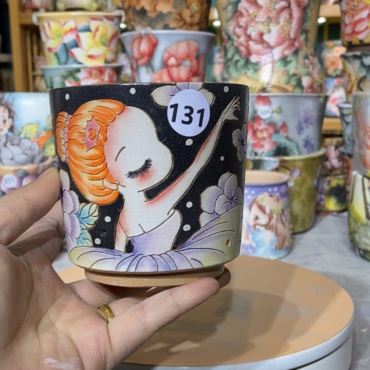 红陶景德镇艺术手绘作品