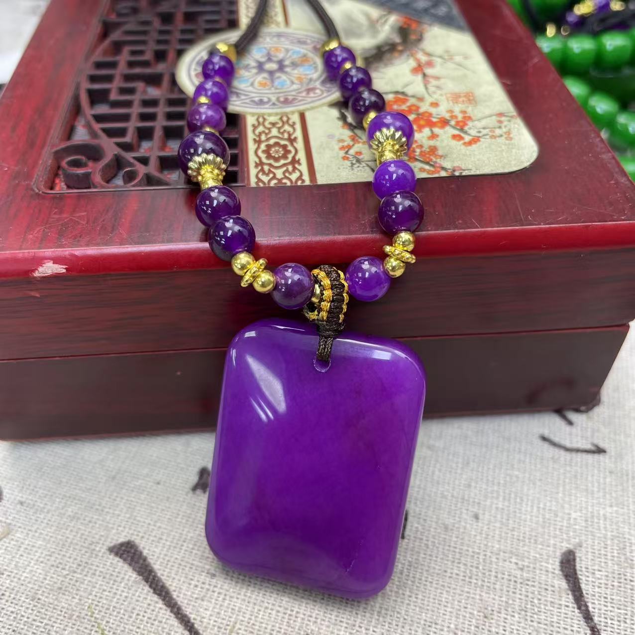 【大喜儿】紫色小无事带绳吊坠-12WQ1705