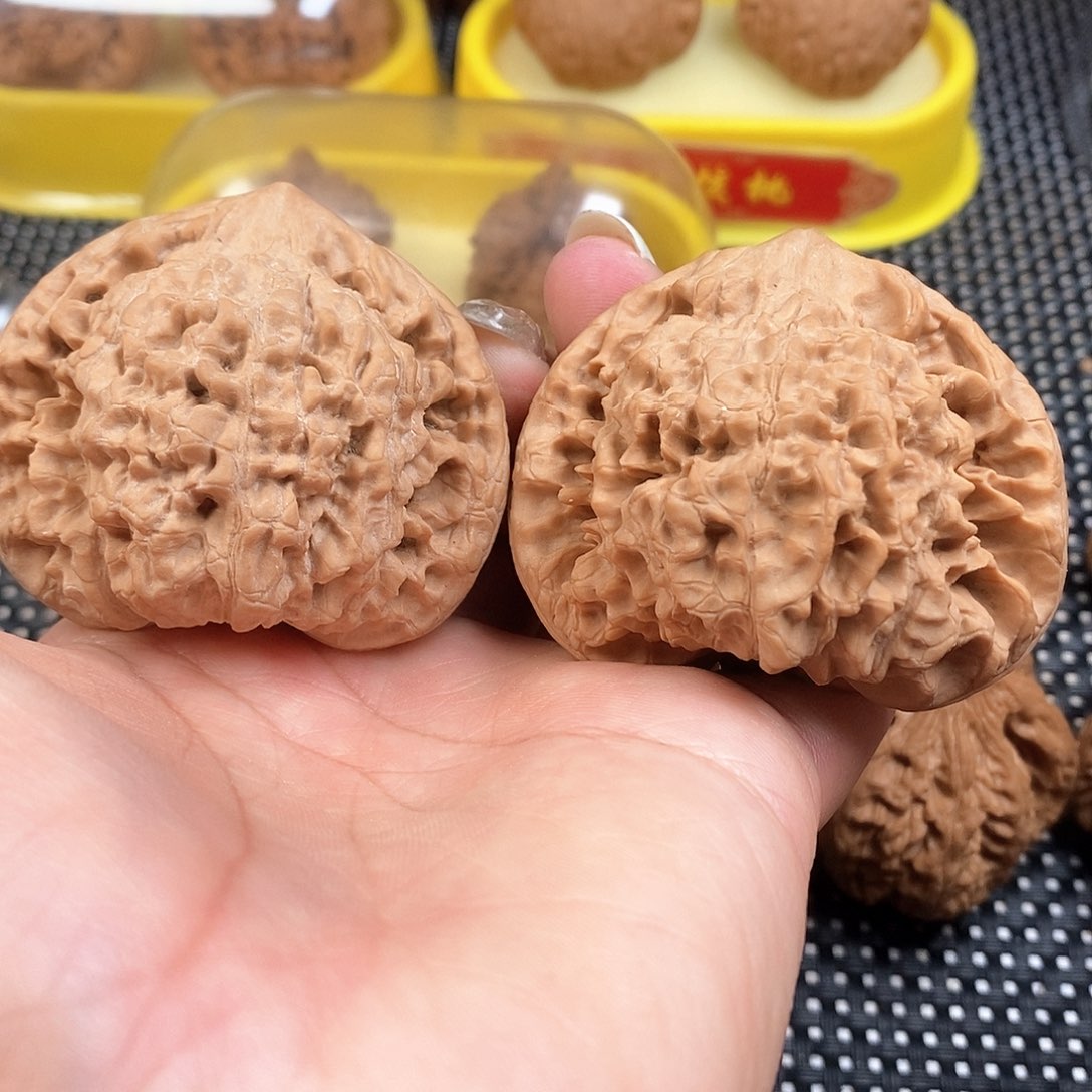 文玩核桃把件53➕官帽全品60克