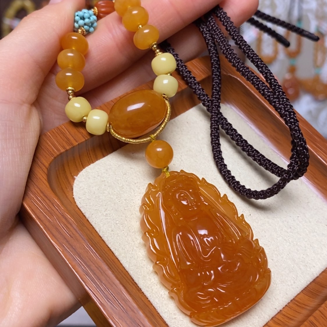 【闪购商品】蜜蜡颈饰未镶嵌项链