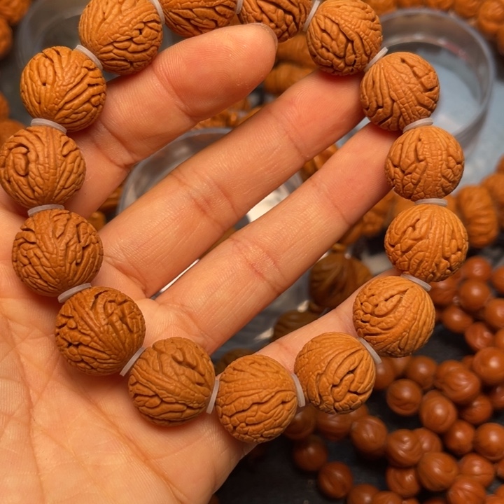 桃核手串龙纹桃核7