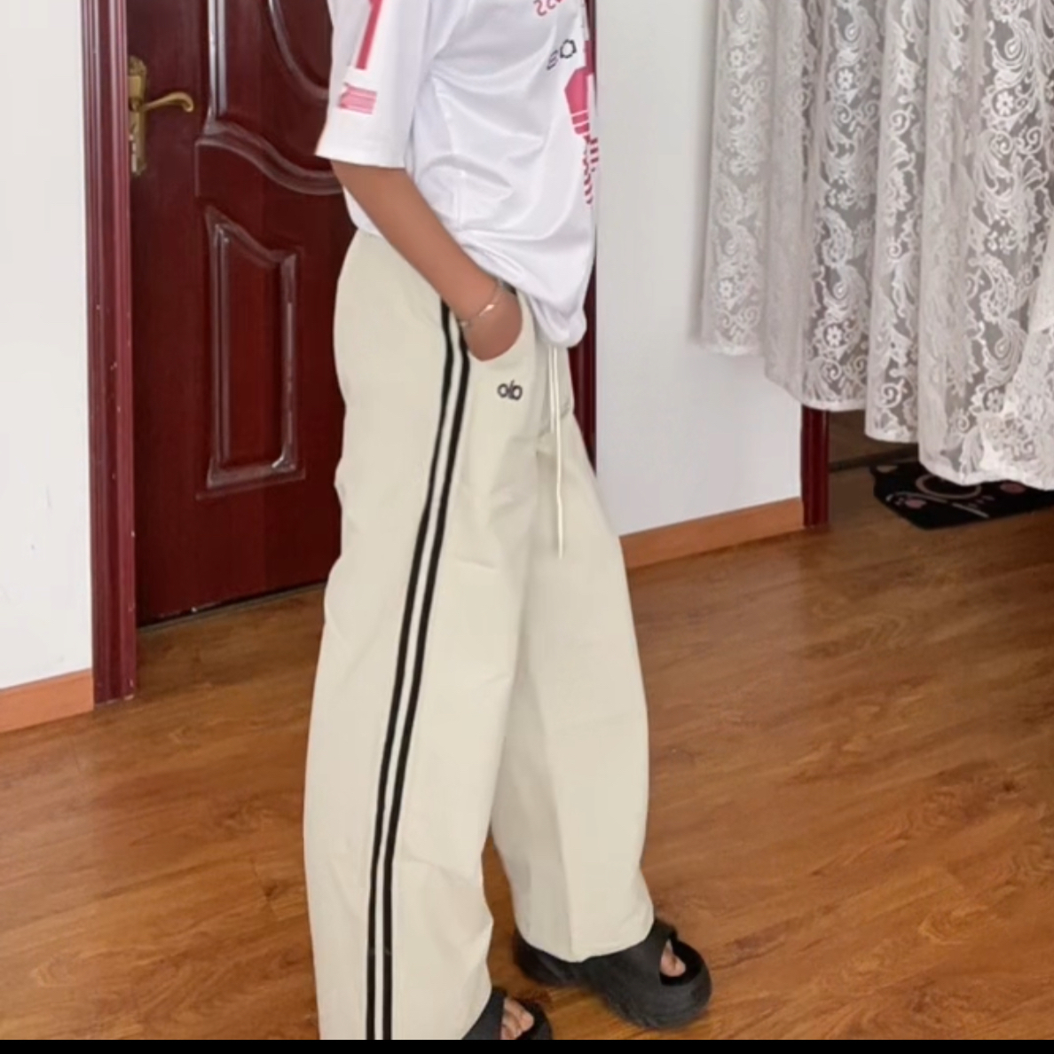 日系美式辣妹夏季宽松休闲百搭显瘦休闲裤女