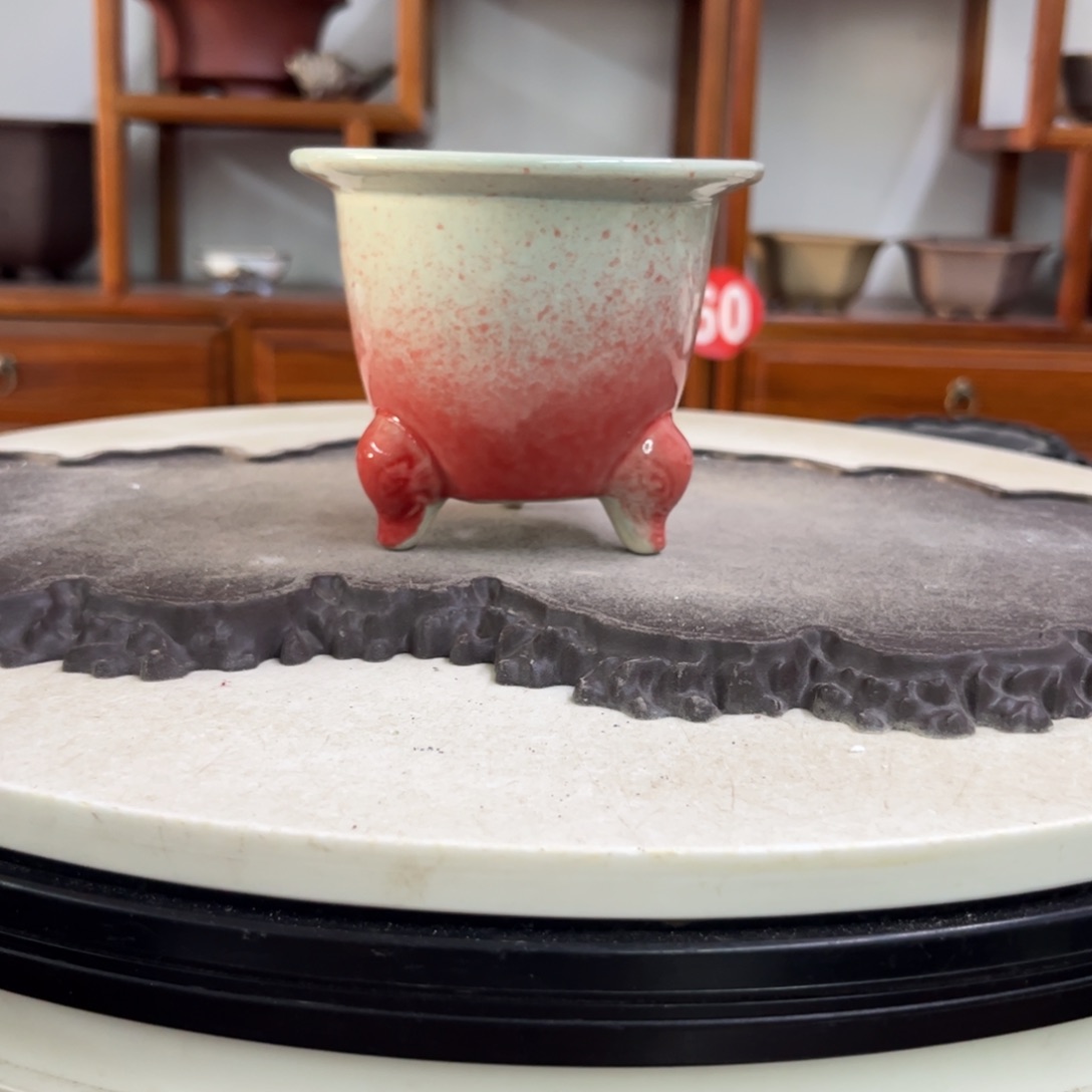 紫砂花盆瑕疵9-10.6。。。