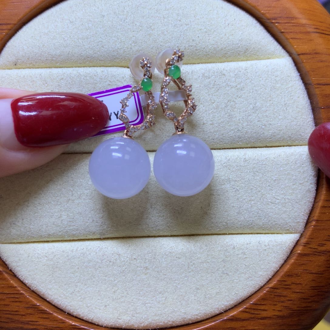 【闪购商品】翡翠颈饰18K金镶嵌翡翠