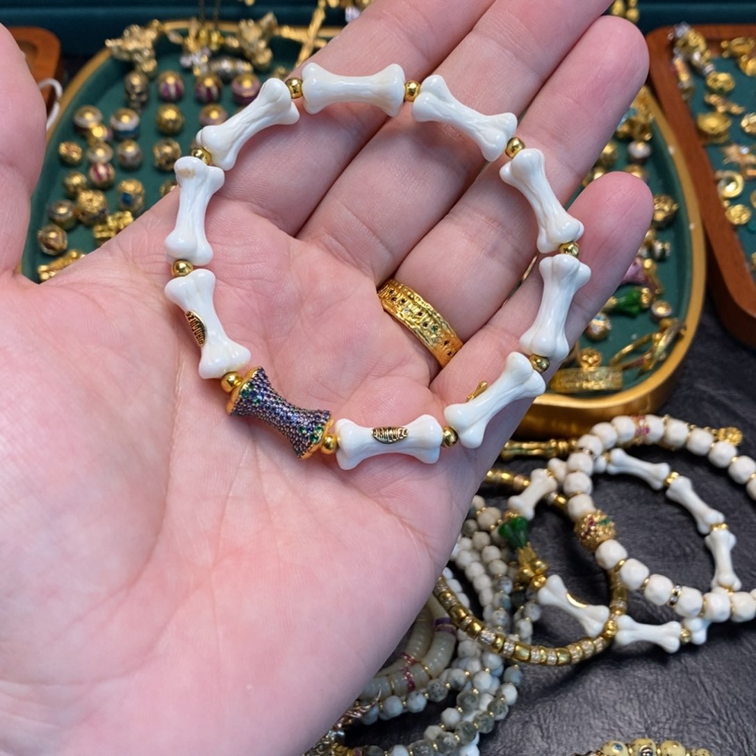 合成立方氧化锆手链足金镶嵌