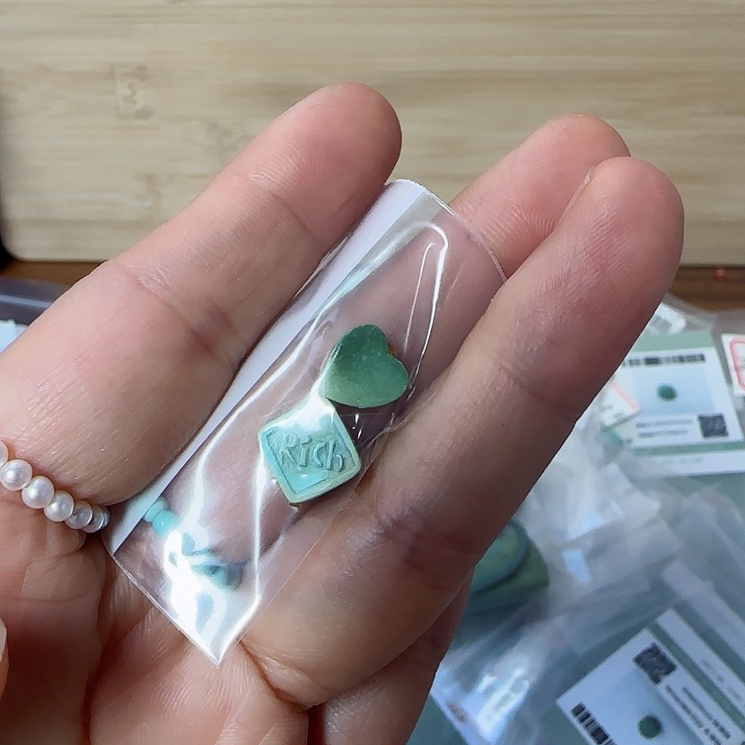 绿松石珠宝半成品未镶嵌