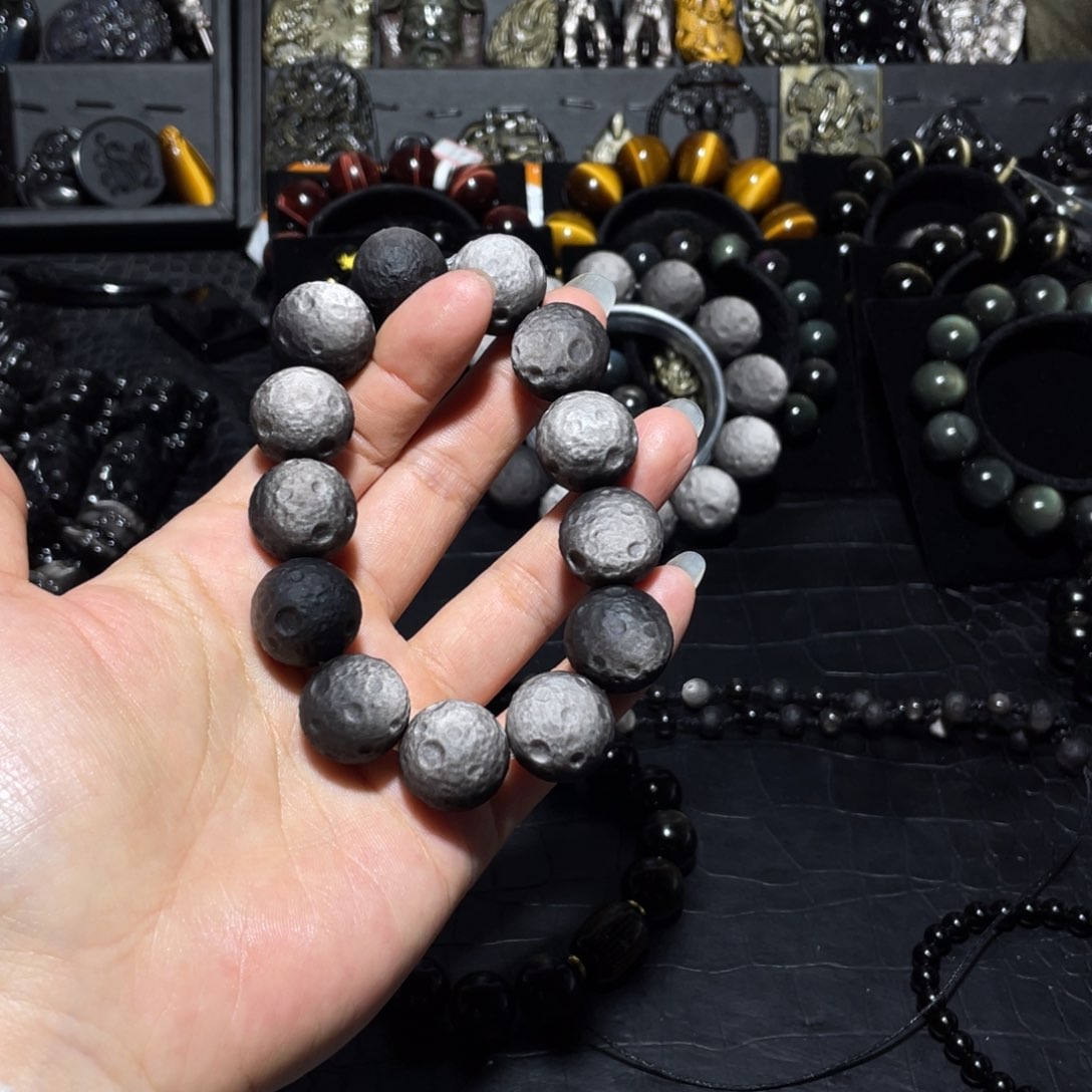 黑曜岩珠宝奇石未镶嵌葫*