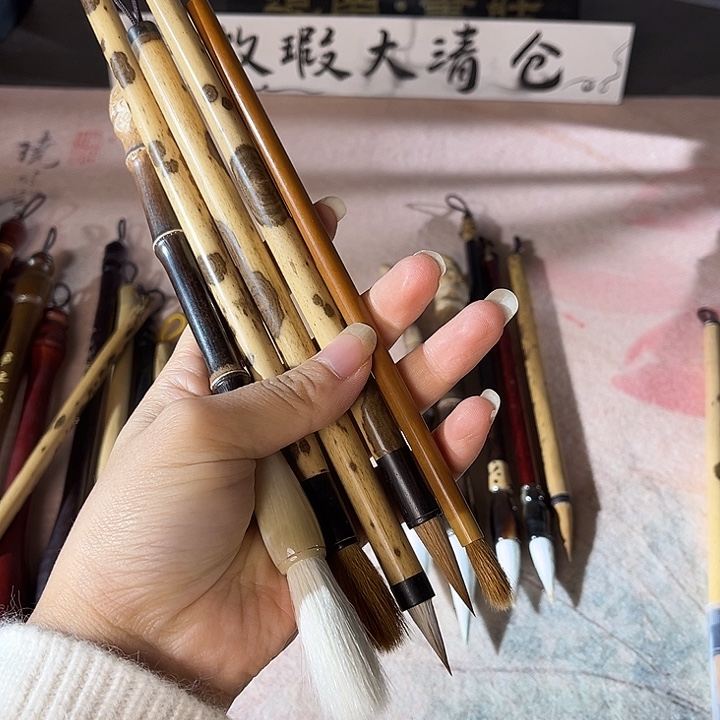 狼毫 羊毫毛笔 4只一套 特价