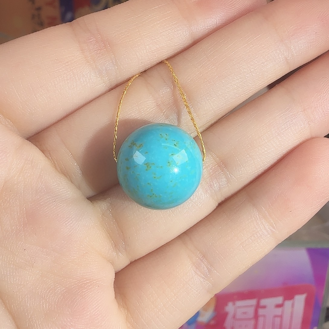 绿松石未镶嵌珠宝奇石15mm+