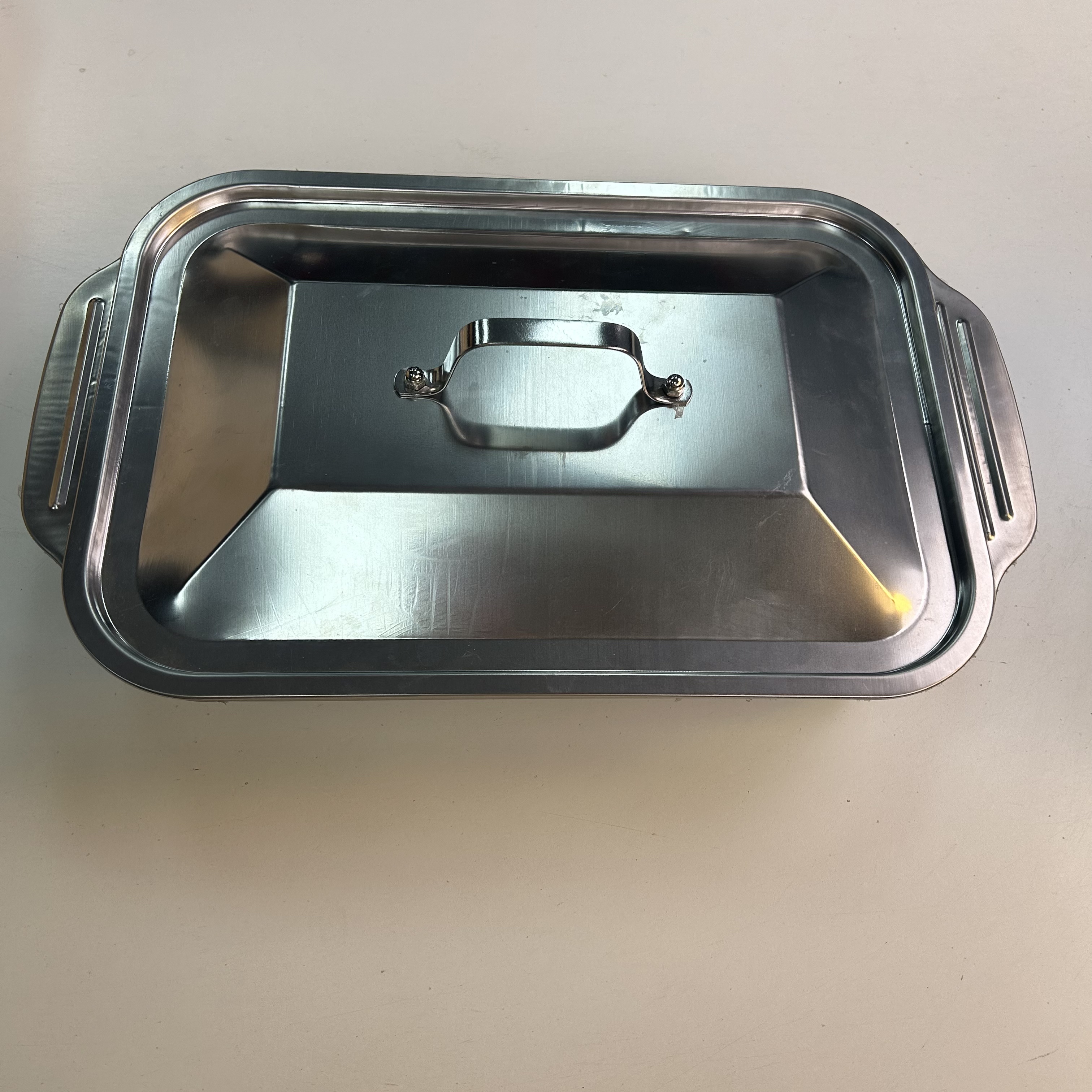 aq食品级不锈钢方盘多功能烤鱼盘