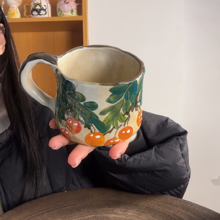 蓝***桉手捏手绘景德镇陶瓷