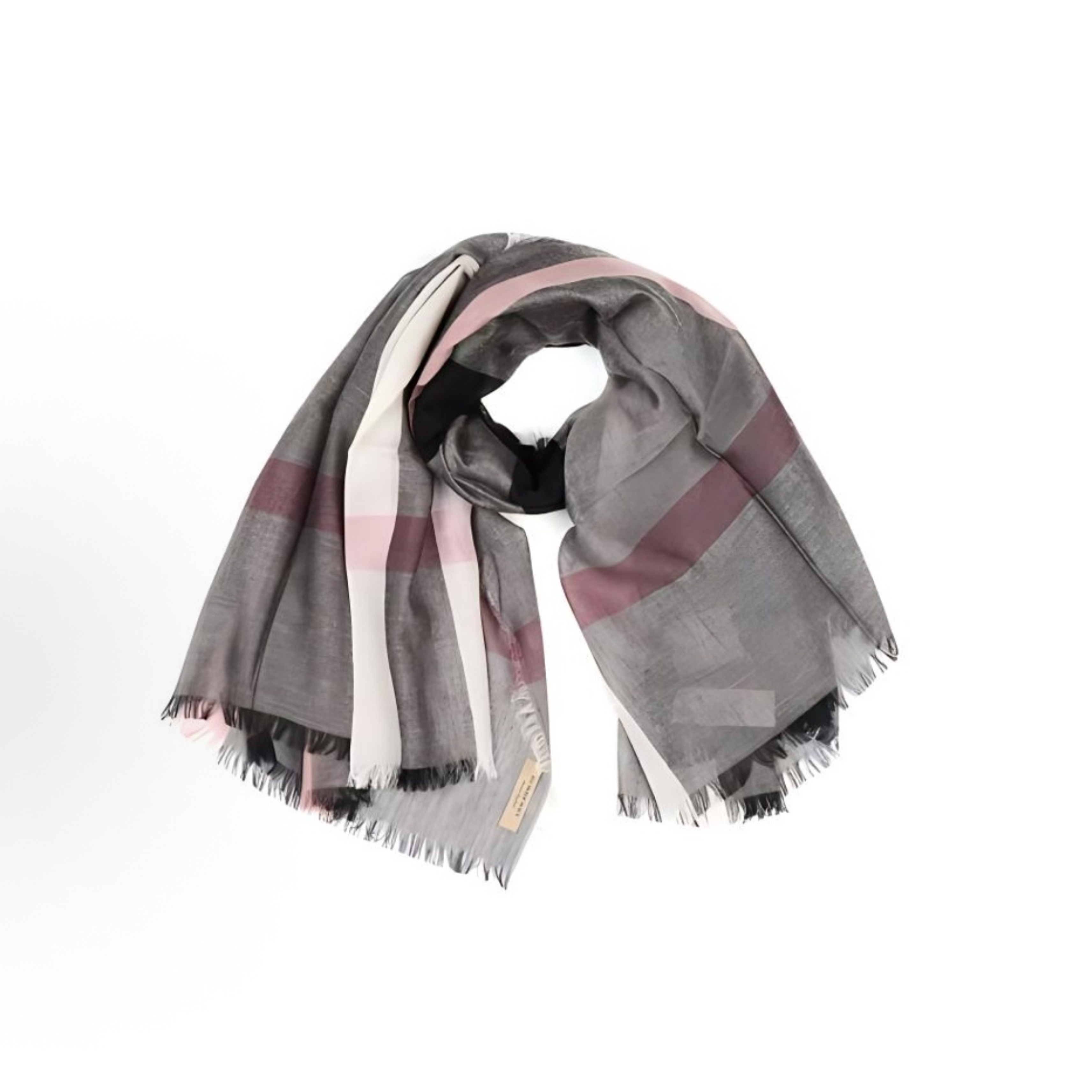 BURBERRY时尚格纹围巾 dd