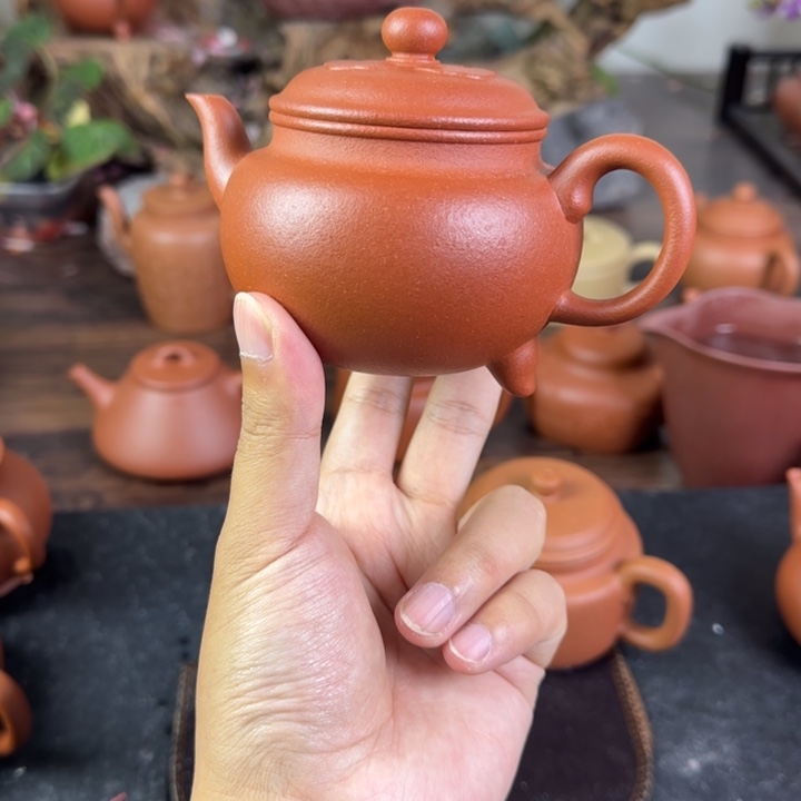 紫砂茶壶云**轻紫砂壶 大彬如意