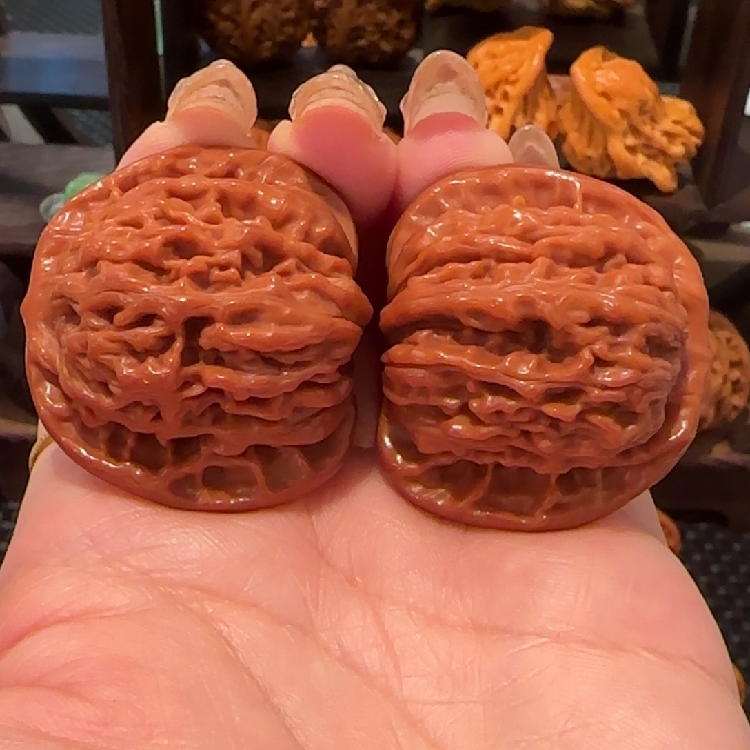 桃核吊坠四座楼38精品1167